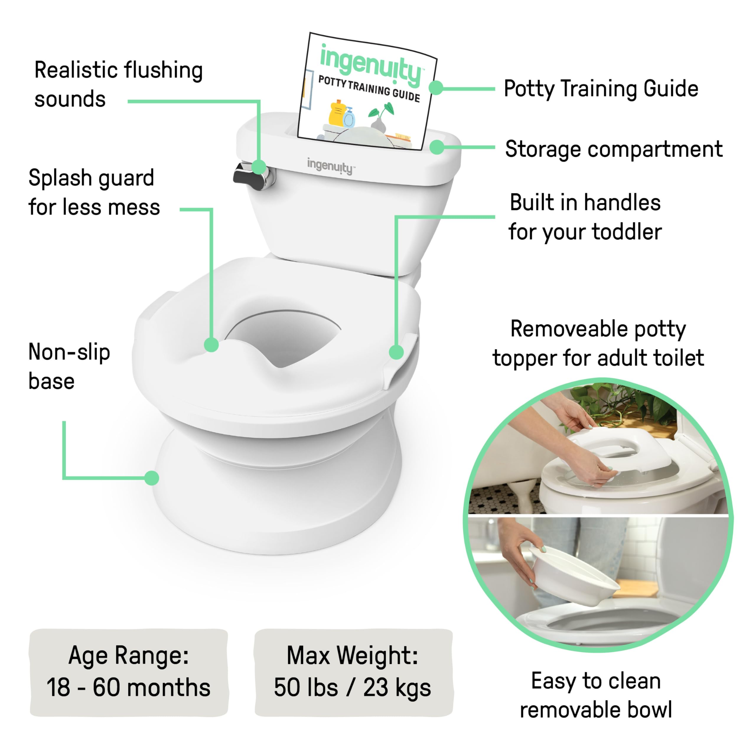Summer by Ingenuity My Size Potty Pro Toilettes d'Apprentissage